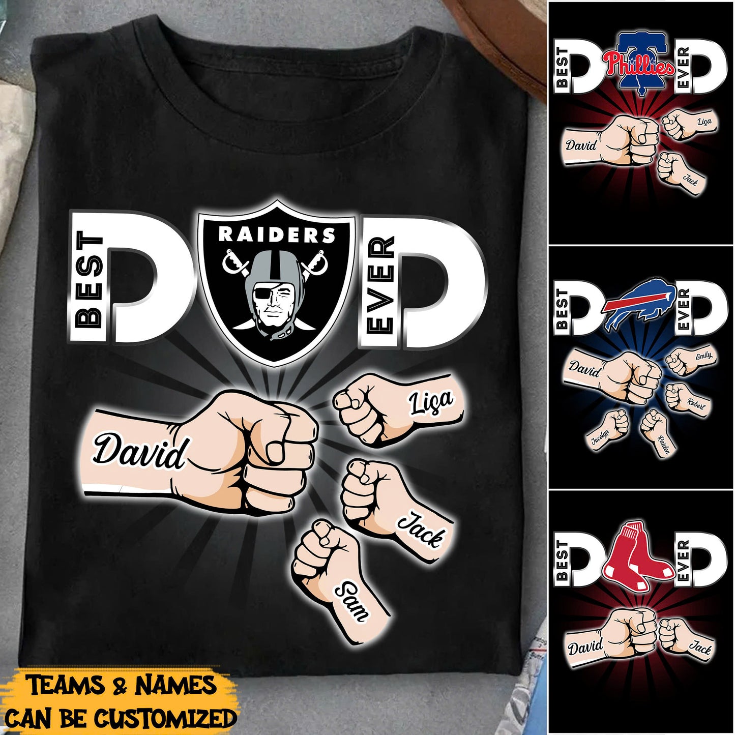 Best Dad Ever - Customized Shirt  V8