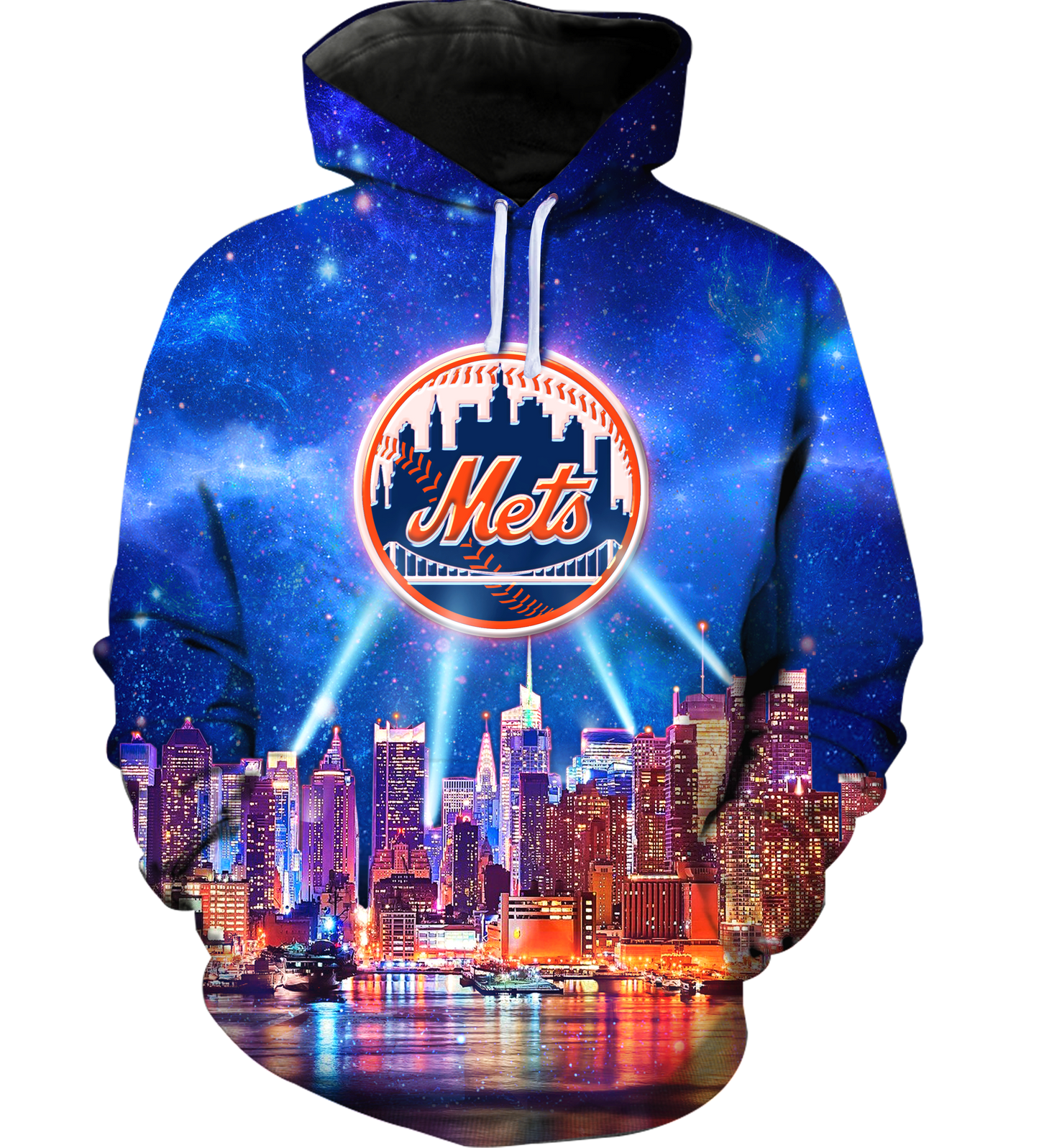 New York Skyline Fleece Hoodie - NYM