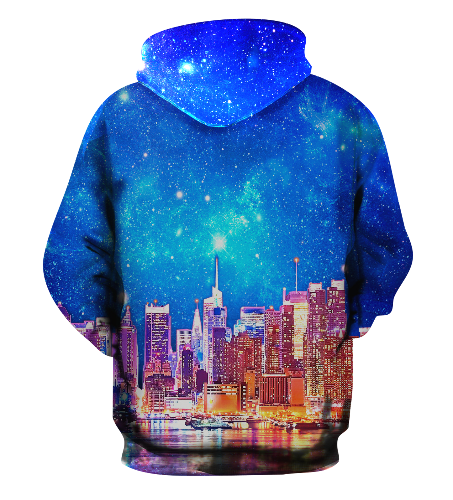 New York Skyline Fleece Hoodie - NYM