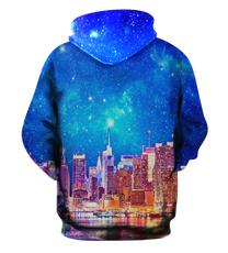 New York Skyline Fleece Hoodie - NYM