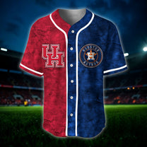 Personalized Two Teams Split Jersey- Customized Jersey For Diane Mills V4