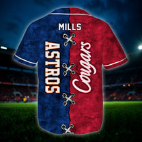 Personalized Two Teams Split Jersey- Customized Jersey For Diane Mills V4