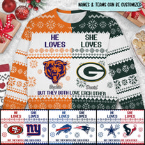 He Loves She Loves Sweater - Customized Sweater