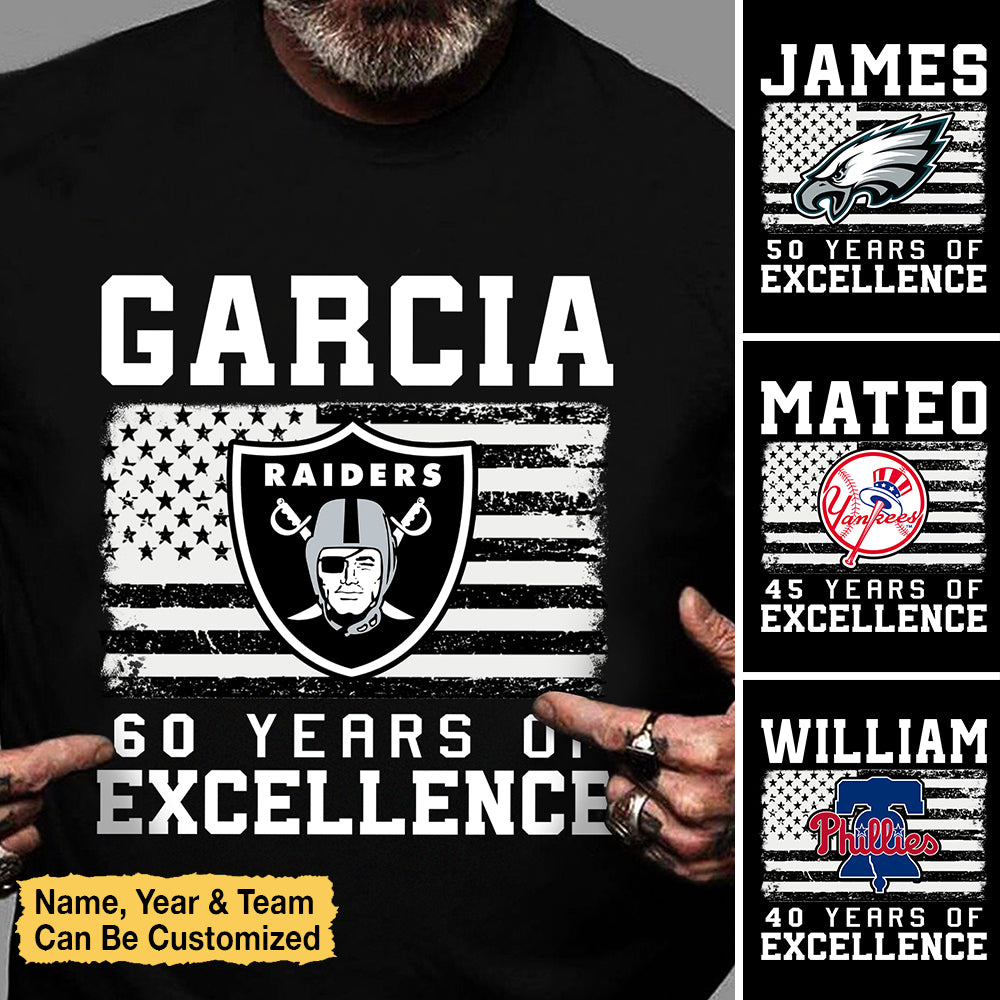Years Of Excellence - Customized Shirt