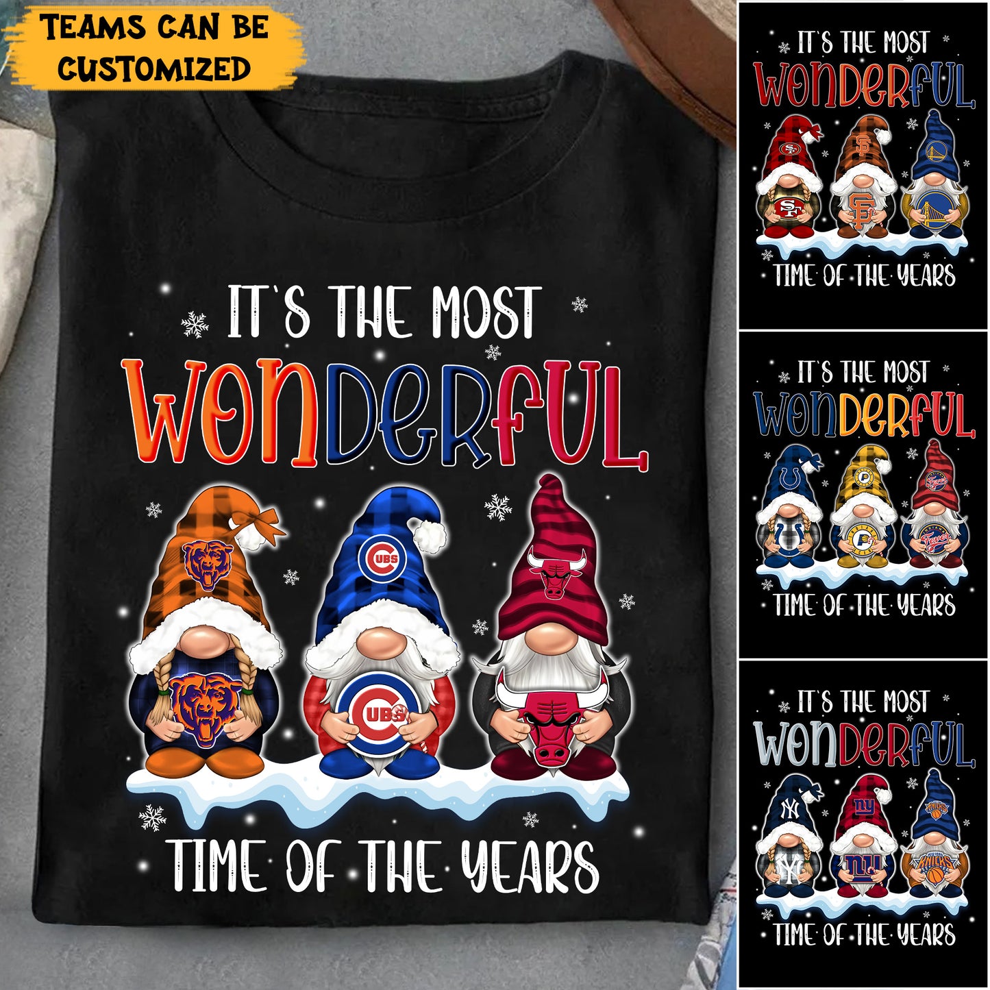 It's The Most Wonderful Time Gnomes Christmas Shirt - Customized Shirt