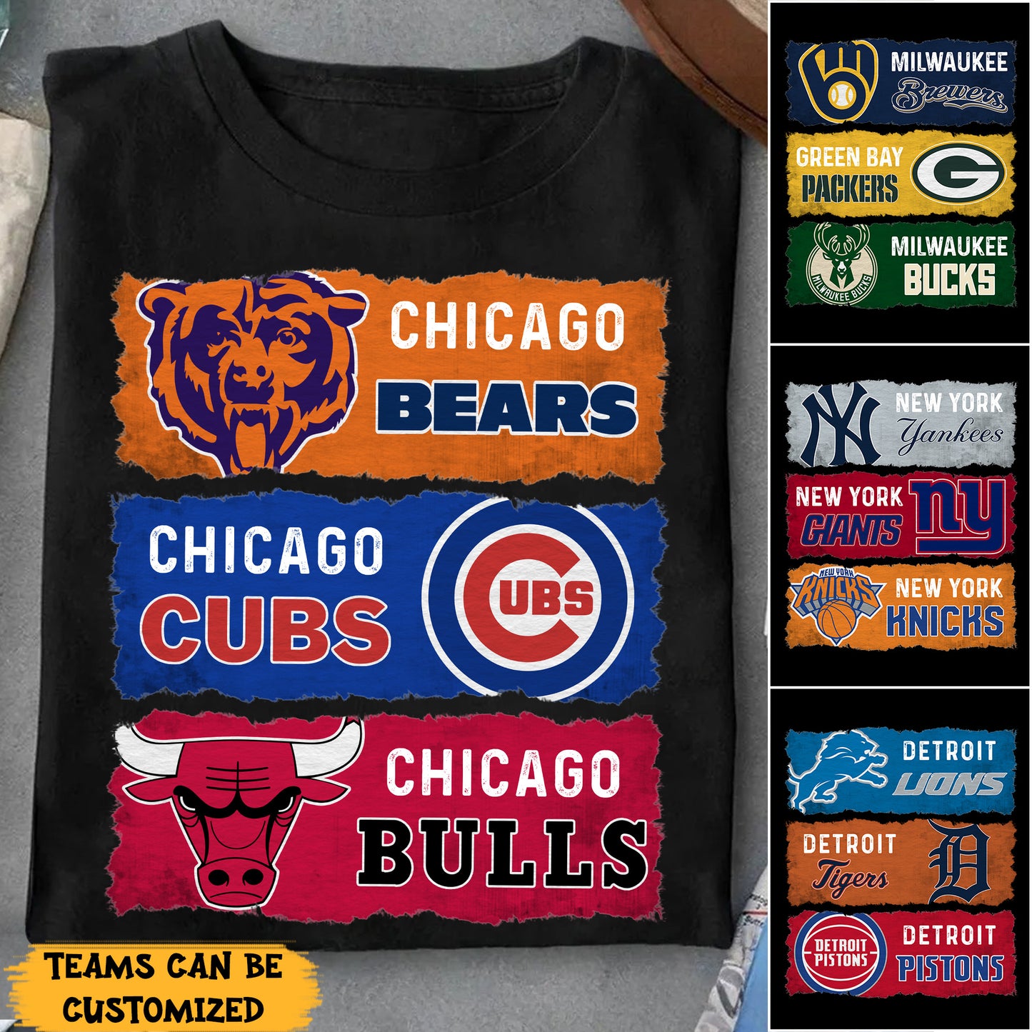 Three Teams Shirt - Customized Shirt