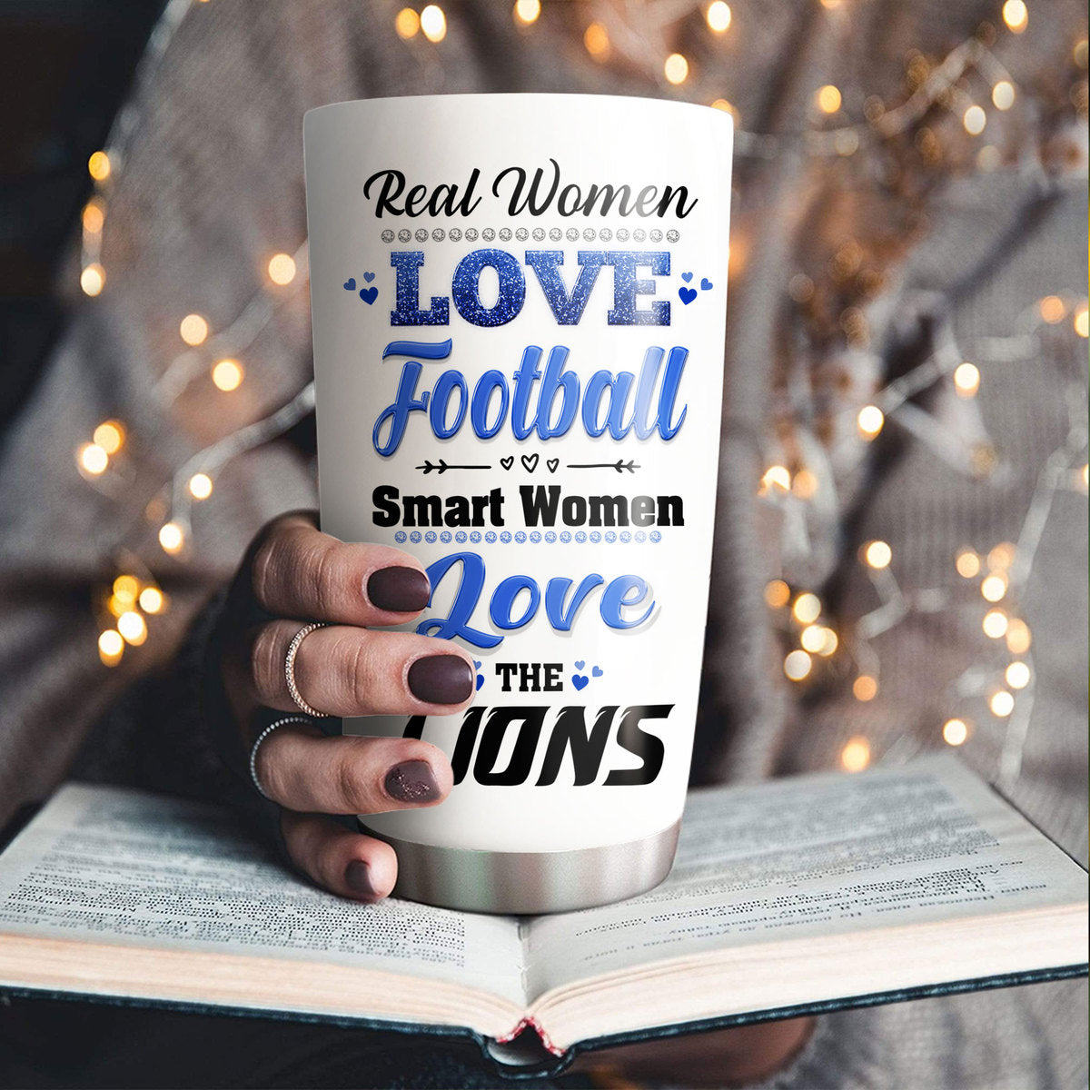 Smart Women Love The Lions Tumbler