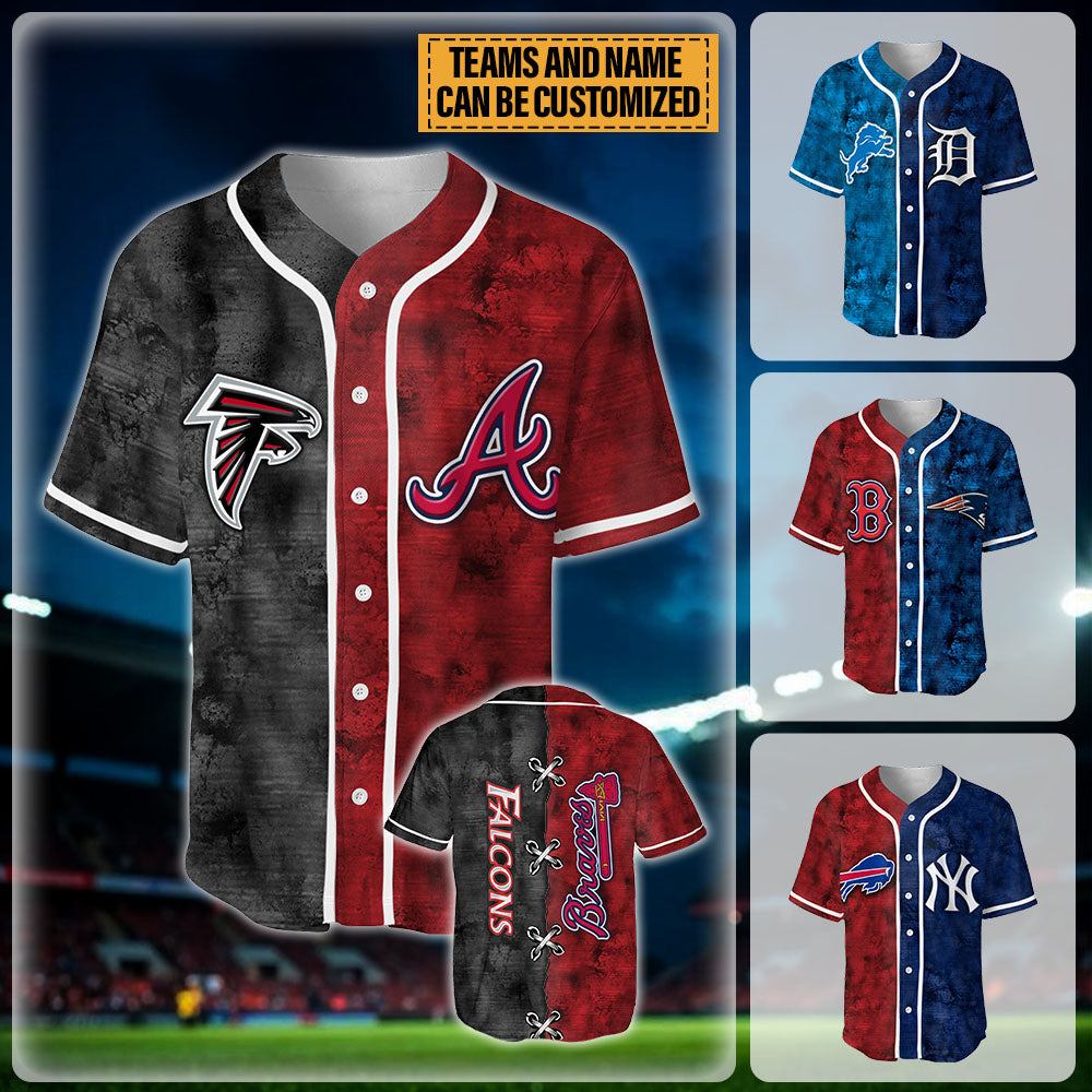 Unique Dual Sports Jersey - Customized Baseball Jersey - v3