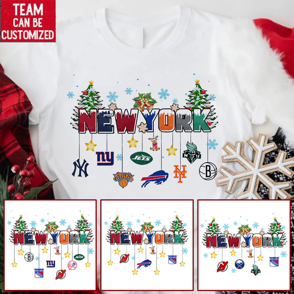 Christmas Teams Shirt - Customized Shirt - NY