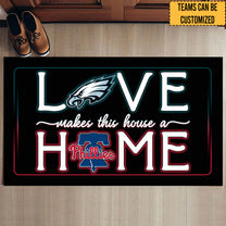 Love Makes This House A Home -  Customized Doormat - Anti Slip Indoor Doormat - PLDEG PL