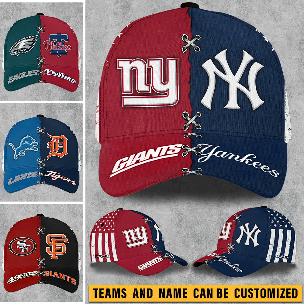 Two Teams Customized Classic Cap - Flag Ver