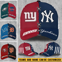 Two Teams Customized Classic Cap - Flag Ver