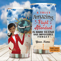 Personalized Flight Attendant Truly Amazing Tumbler