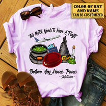 Personalized This Witch Needs To Have A Flight Before Any Hocus Pocus Halloween Shirt