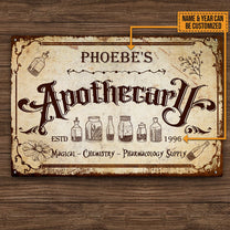 Personalized Apothecary Classic Metal Sign